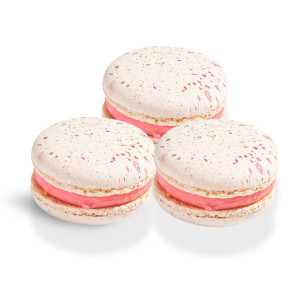 Макарони Клубника-ваниль (4шт)